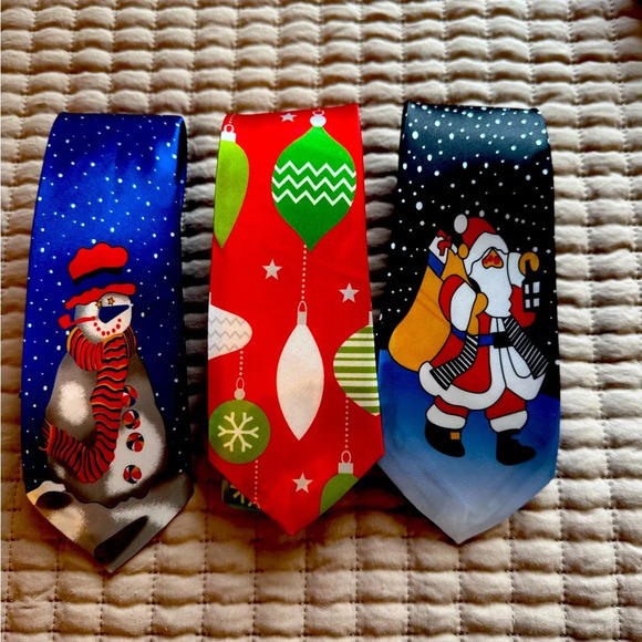 Other Other - Men's Christmas/Holiday Neck Ties Bundle of 3 New 🎅🏻 🎄